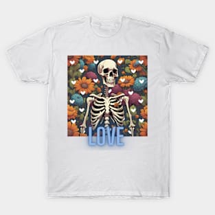 Skeleton in love T-Shirt
